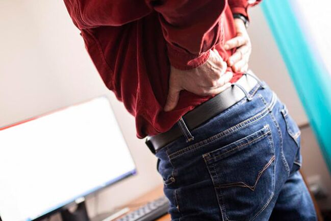 muguras sāpes osteohondrozes dēļ